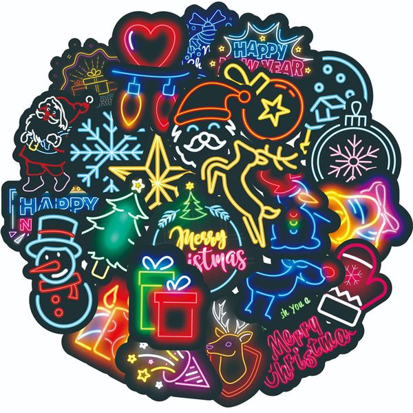 50pcs christmas neon stickers pack for water bottle lapskateboard motorcycle waterproof decals
50pcs christmas neon stickers pack for water bottle lapskateboard motorcycle waterproof decals