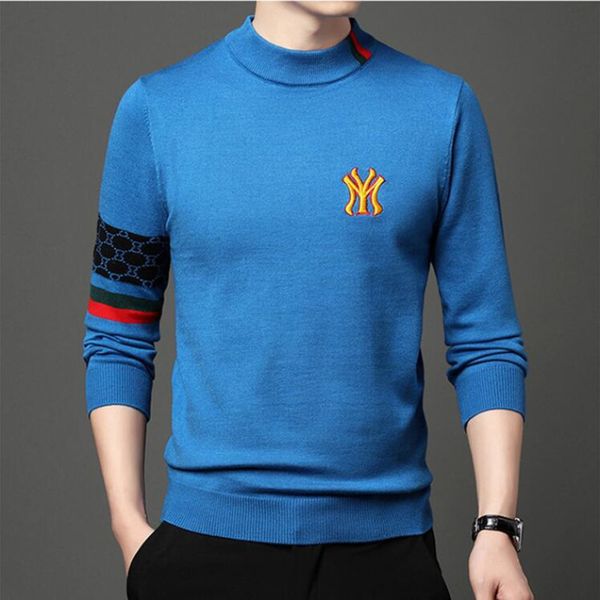men's sweaters grade autum winter designer fashion brand luxury knit half turtleneck men warm woolen sweater casual mens clothing, White;black
men's sweaters grade autum winter designer fashion brand luxury knit half turtleneck men warm woolen sweater casual mens clothing, White;black
