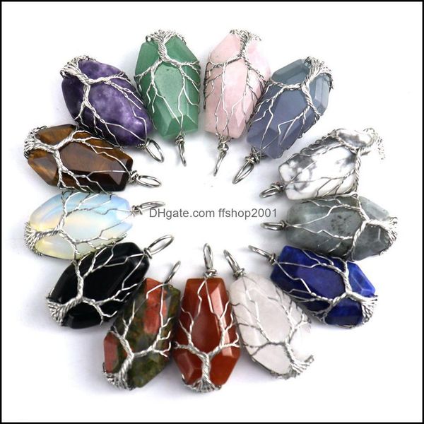 pendant necklaces natural stone crystal lucky coffin charms tree of life wire wrap amethyst tiger eye rose quartz wholesale jewelry f dhzpi, Silver
pendant necklaces natural stone crystal lucky coffin charms tree of life wire wrap amethyst tiger eye rose quartz wholesale jewelry f dhzpi, Silver