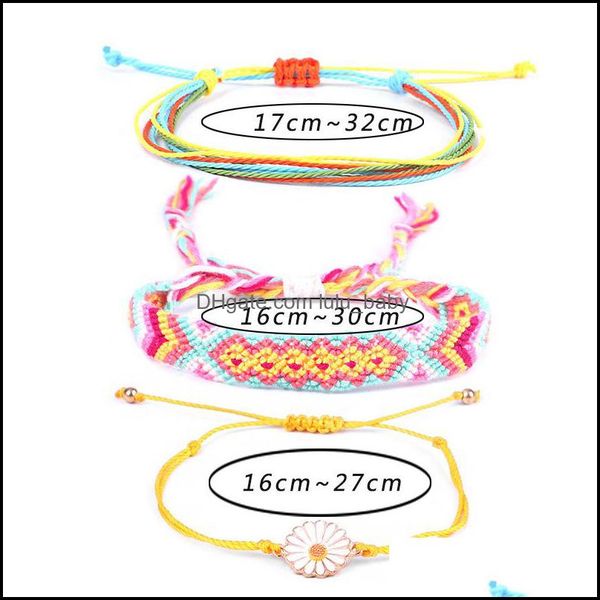charm bracelets daisy flower wax line braided blue color bohemian bracelet set rope waterproof marine surf drop delivery 2021 jewelry dhqov, Golden;silver
charm bracelets daisy flower wax line braided blue color bohemian bracelet set rope waterproof marine surf drop delivery 2021 jewelry dhqov, Golden;silver
