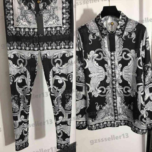 womens two piece pants designer tracksuit classic logo pattern print fashion brand ves shirts and stretch leggings suit luxury women clothin, White
womens two piece pants designer tracksuit classic logo pattern print fashion brand ves shirts and stretch leggings suit luxury women clothin, White