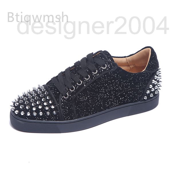dress shoes designer black studded sneakers man toe round rivet sequins flat shoes for male party 159m
dress shoes designer black studded sneakers man toe round rivet sequins flat shoes for male party 159m