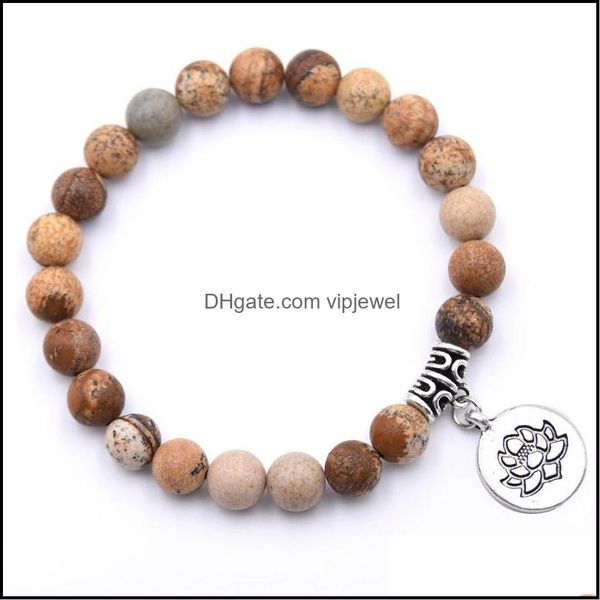 beaded strands natural stone lotus pendant men and women elastic bracelet essential oil diffusion yoga cure drop delivery 2021 jewel dhs3v, Black
beaded strands natural stone lotus pendant men and women elastic bracelet essential oil diffusion yoga cure drop delivery 2021 jewel dhs3v, Black