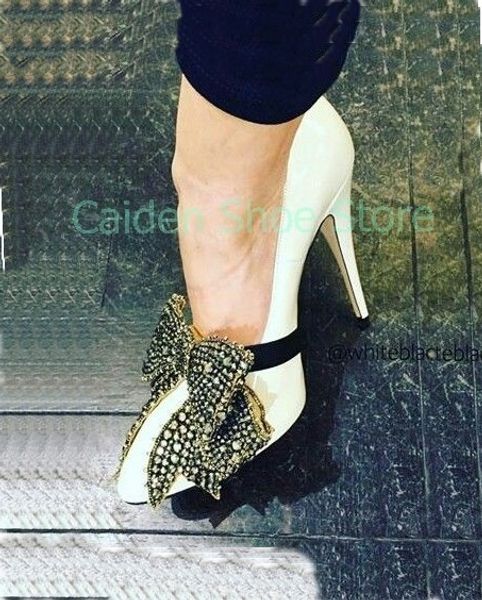 dress shoes thin high heel patentleather bowembellished pumps design women pointy toe crystalstudded bow sandals ladies bridal 220827, Black
dress shoes thin high heel patentleather bowembellished pumps design women pointy toe crystalstudded bow sandals ladies bridal 220827, Black