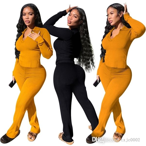 fall winter women knit ribbed tracksuits v neck skinny long sleeve sweater pants 2 piece sets, Gray
fall winter women knit ribbed tracksuits v neck skinny long sleeve sweater pants 2 piece sets, Gray
