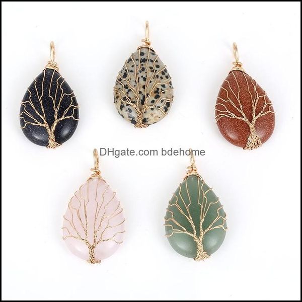 pendant necklaces tree of life wire wrap waterdrop natural stone chakela seven chakras reiki healing chakra rose quartz crystal pendo dh4v8, Silver
pendant necklaces tree of life wire wrap waterdrop natural stone chakela seven chakras reiki healing chakra rose quartz crystal pendo dh4v8, Silver