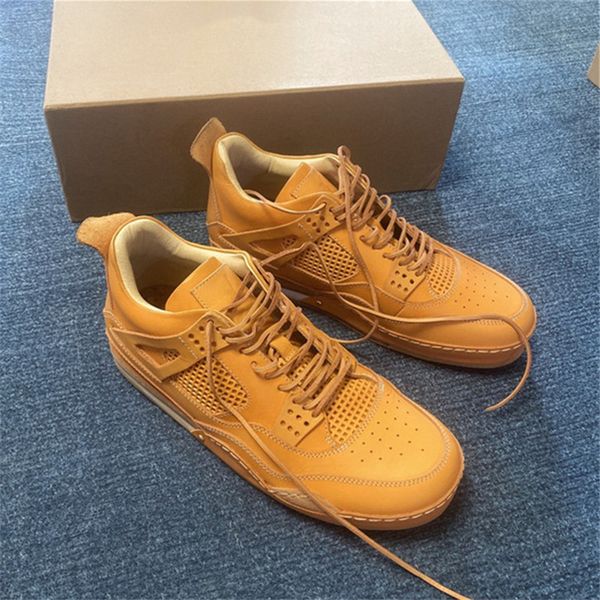 men and women same classic handmade shoes boots thick-soled lace-up sneakers breathable leather shoe, Black
men and women same classic handmade shoes boots thick-soled lace-up sneakers breathable leather shoe, Black