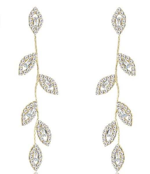 charm wedding dangle earrings for brides bridesmaid long chandelier tassel leaf drop prom anniversary valentines day gift amiyb, Golden
charm wedding dangle earrings for brides bridesmaid long chandelier tassel leaf drop prom anniversary valentines day gift amiyb, Golden