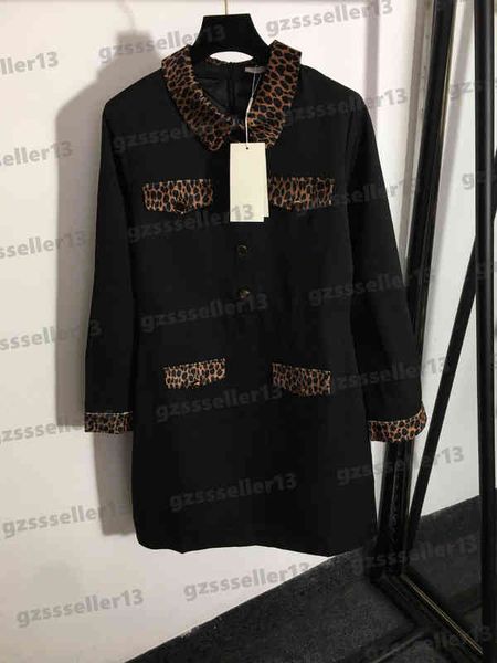 dress for womens luxury designer casual dresses g letter logo button leopard print paneled long-sleeved dress women clothing 0912, Black;gray
dress for womens luxury designer casual dresses g letter logo button leopard print paneled long-sleeved dress women clothing 0912, Black;gray