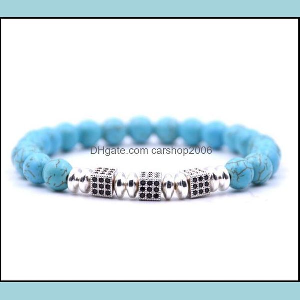 beaded strands mens and womens strings jewelry stone bracelet crystal elastic rope bohemian 7.5" bead with 8mm beads drop delivery 2 dh, Black
beaded strands mens and womens strings jewelry stone bracelet crystal elastic rope bohemian 7.5" bead with 8mm beads drop delivery 2 dh, Black