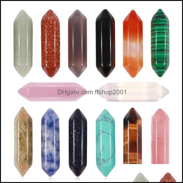 charms semi-finished product natural stone pillar pendum chakra hexagonal prism healing crystal reiki point pendants for jewelry drop dhcua, Bronze;silver
charms semi-finished product natural stone pillar pendum chakra hexagonal prism healing crystal reiki point pendants for jewelry drop dhcua, Bronze;silver