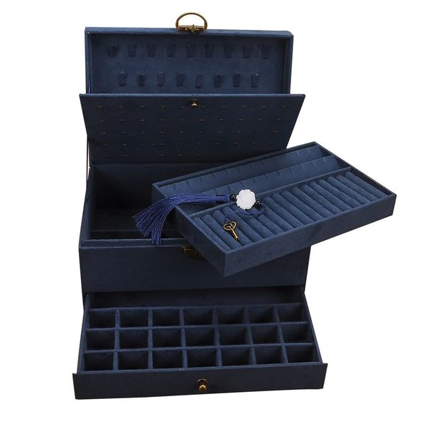 jewelry boxes box gyjoyero earrings organizer women girls 4 layers with der necklaces rings watches display case storage lockable gy7 amyzv, Black;white
jewelry boxes box gyjoyero earrings organizer women girls 4 layers with der necklaces rings watches display case storage lockable gy7 amyzv, Black;white