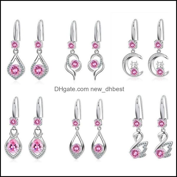 charm s925 stamp sier plated crystal waterdrop heart charms pink blue white zircon earrings tassel hook womens fashion jewe newdhdh540, Golden
charm s925 stamp sier plated crystal waterdrop heart charms pink blue white zircon earrings tassel hook womens fashion jewe newdhdh540, Golden