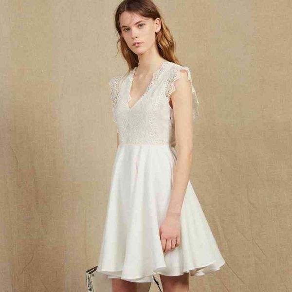 casual dresses french summer sleeveless v-neck lace side suspender skirt pleated open back small woman dress, Black;gray
casual dresses french summer sleeveless v-neck lace side suspender skirt pleated open back small woman dress, Black;gray