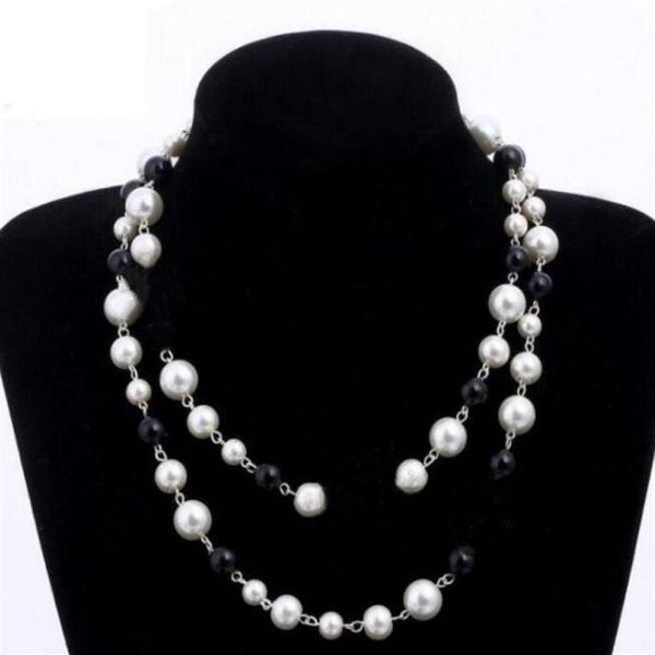 designer jewelry necklace elegant women black and white pearl sweater chain paris fashion diamond necklaces wedding jewelrys acces249z, Silver
designer jewelry necklace elegant women black and white pearl sweater chain paris fashion diamond necklaces wedding jewelrys acces249z, Silver