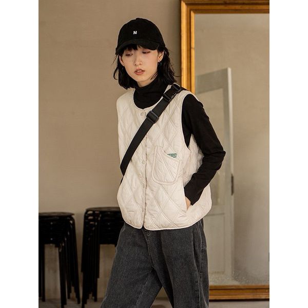 women's vests women vests vintage beige quilted padded waistcoat vest japanese style sleeveless vneck plaid fashion warm outerwear 2208, Black;white
women's vests women vests vintage beige quilted padded waistcoat vest japanese style sleeveless vneck plaid fashion warm outerwear 2208, Black;white