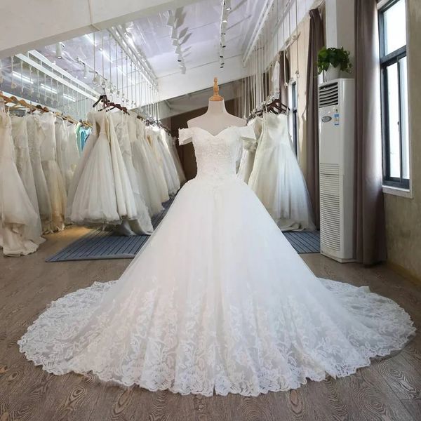 princess a line wedding dresses off the shoulder lace appliqued beads bridal gowns custom made sweep train plus size, White
princess a line wedding dresses off the shoulder lace appliqued beads bridal gowns custom made sweep train plus size, White