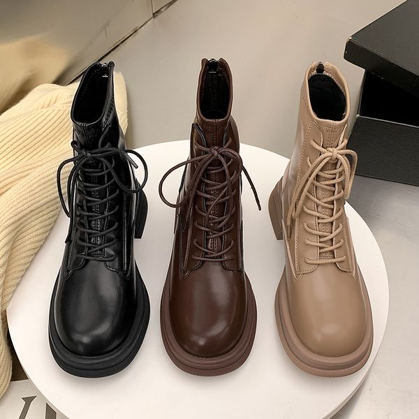 thick-soled martin boots women lace-up zipper elastic boot short lady autumn flat heel shoes, Black
thick-soled martin boots women lace-up zipper elastic boot short lady autumn flat heel shoes, Black