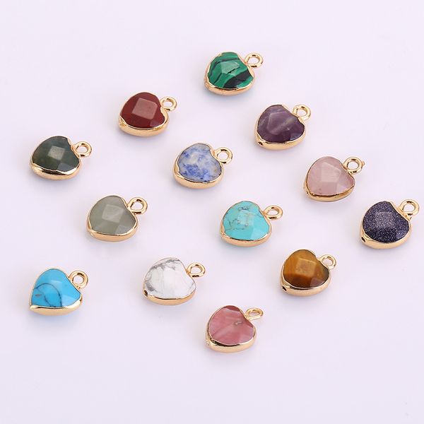 natural stone gold plated heart shape pendant necklaces jewelry with chain wedding birthday party club decor, Silver
natural stone gold plated heart shape pendant necklaces jewelry with chain wedding birthday party club decor, Silver