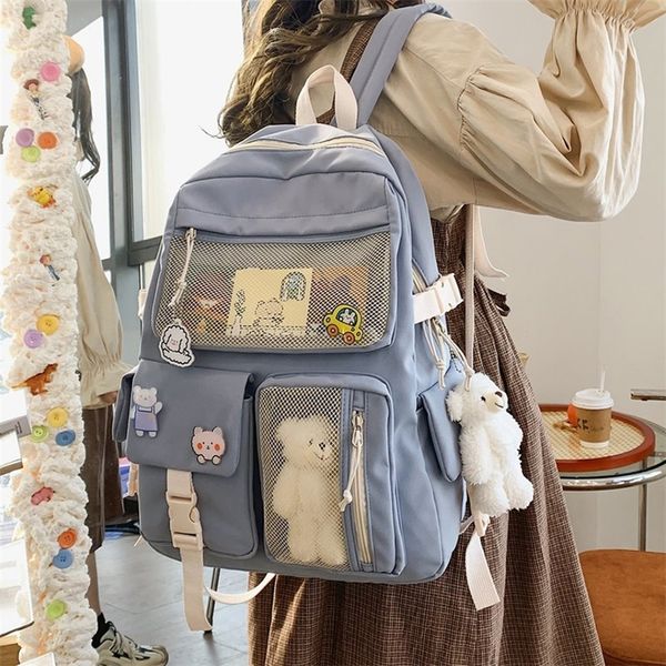 backpack korean large capacity backpacks women kawaii students preppy ita bag for teenager girls sweet waterproof school travel bags 220827
backpack korean large capacity backpacks women kawaii students preppy ita bag for teenager girls sweet waterproof school travel bags 220827