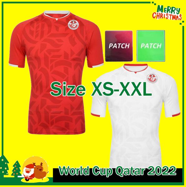 21 22 home red soccer jerseys 2021 2022 tunisia maillot de foot khalifa sassi maaloul tunisia football #7 msakni #10 khazri shirt away white, Black;yellow
21 22 home red soccer jerseys 2021 2022 tunisia maillot de foot khalifa sassi maaloul tunisia football #7 msakni #10 khazri shirt away white, Black;yellow