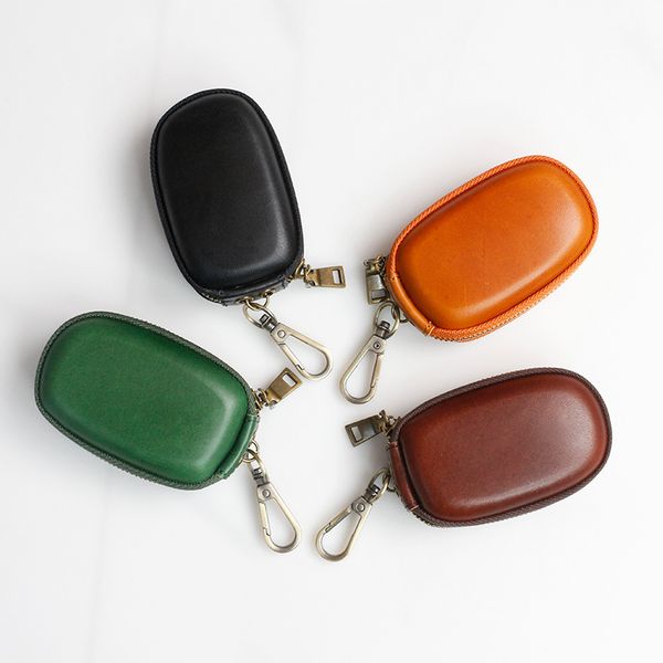 super quality full-grain leather keychains zipper car key case chains simple card holder keychain jewelry accessories, Silver
super quality full-grain leather keychains zipper car key case chains simple card holder keychain jewelry accessories, Silver