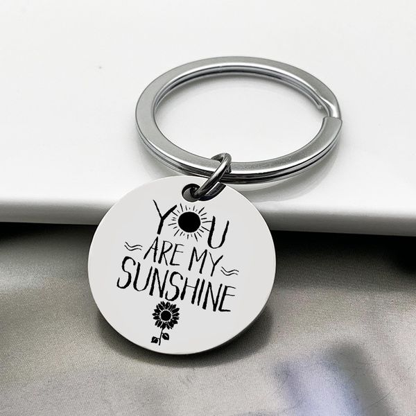 you are my sunshine key ring thanksgiving stainless steel keychain, Slivery;golden
you are my sunshine key ring thanksgiving stainless steel keychain, Slivery;golden