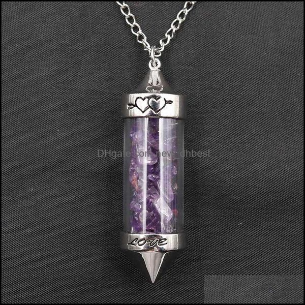 pendant necklaces reiki healing crystal wishing bottle sweater chain lady wild temperament personality necklace drop delivery 2021 je dhyta, Silver
pendant necklaces reiki healing crystal wishing bottle sweater chain lady wild temperament personality necklace drop delivery 2021 je dhyta, Silver