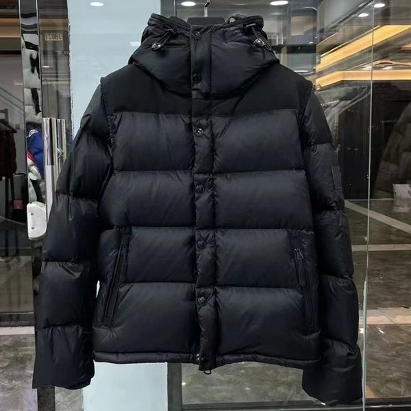 men down jacket detachable sleeve puffer hooded designer coat nylon pockets 7xof, Black
men down jacket detachable sleeve puffer hooded designer coat nylon pockets 7xof, Black