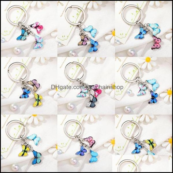 key rings creative colorf butterfly tassels keychain vintage triple pendant key rings handbag hanging decorations drop delivery 2021 j dhqih, Slivery;golden
key rings creative colorf butterfly tassels keychain vintage triple pendant key rings handbag hanging decorations drop delivery 2021 j dhqih, Slivery;golden