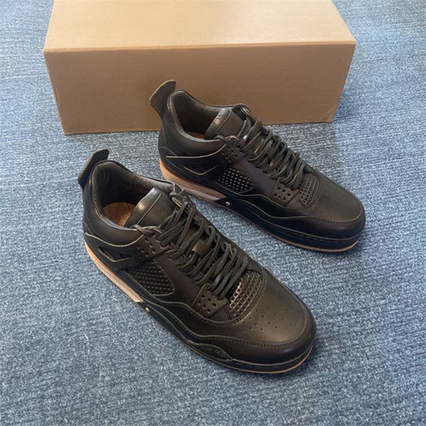 men and women same classic handmade shoes boots thick-soled lace-up sneakers breathable leather shoe size 35-45, Black
men and women same classic handmade shoes boots thick-soled lace-up sneakers breathable leather shoe size 35-45, Black