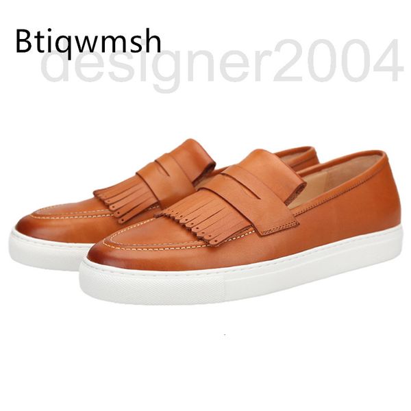 dress shoes designer light brown tassel loafer shoes man toe pointed soft real leather flat men fashion casual fv45, Black
dress shoes designer light brown tassel loafer shoes man toe pointed soft real leather flat men fashion casual fv45, Black