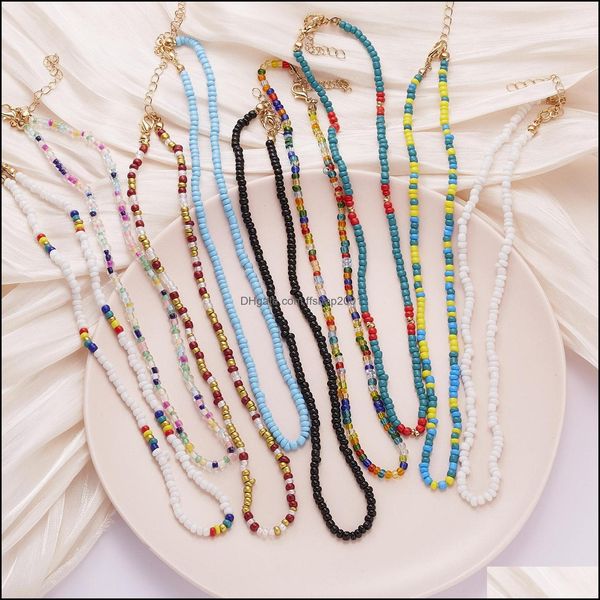 pendant necklaces colorf boho simple rice seed beads strand necklace women acrylic string beaded short jewelry beach chokers gift dro dh6hr, Silver
pendant necklaces colorf boho simple rice seed beads strand necklace women acrylic string beaded short jewelry beach chokers gift dro dh6hr, Silver