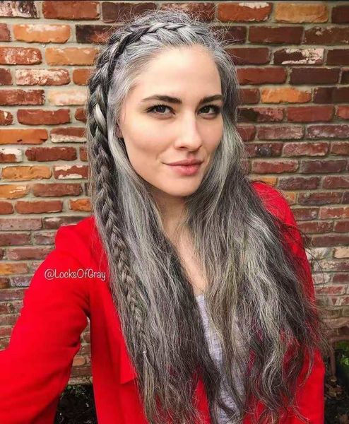 silver grey human ponytail women pony tail hairpiece braided ponytails soft hair wraps drawstring gray hair piece wet and wavy 120g 140g, Black
silver grey human ponytail women pony tail hairpiece braided ponytails soft hair wraps drawstring gray hair piece wet and wavy 120g 140g, Black