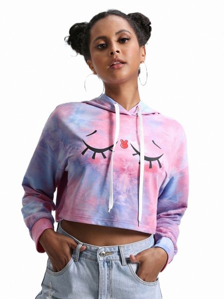 women's hoodies & sweatshirts x donna adi tie dye smile print crop hoodie 52sr#, Black
women's hoodies & sweatshirts x donna adi tie dye smile print crop hoodie 52sr#, Black