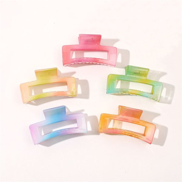 gradient color cross chain square hair clamps clips women hollow out large medium hair claws multi-color plastic hairpins for girls headdres, Slivery;golden
gradient color cross chain square hair clamps clips women hollow out large medium hair claws multi-color plastic hairpins for girls headdres, Slivery;golden