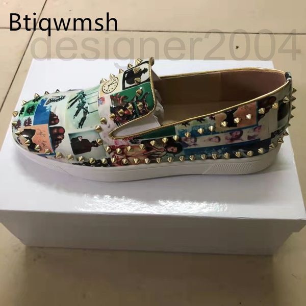 dress shoes designer sneakers man pointed toe mixed color real leather rivet flat shoes men fashion casual pmgj, Black
dress shoes designer sneakers man pointed toe mixed color real leather rivet flat shoes men fashion casual pmgj, Black