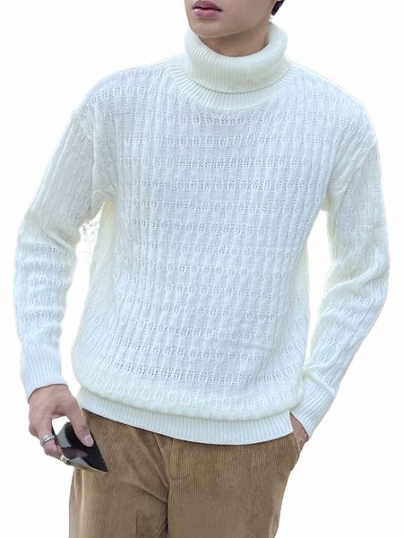 men's sweaters men turtleneck drop shoulder sweater t5ll#, White;black
men's sweaters men turtleneck drop shoulder sweater t5ll#, White;black