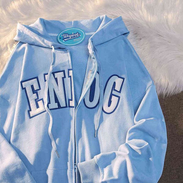 women's hoodies sweatshirts y2k zip up sweatshirts autumn goth hoodies women grunge hooded jacket streetwear long sleeve pullover cloth, Black
women's hoodies sweatshirts y2k zip up sweatshirts autumn goth hoodies women grunge hooded jacket streetwear long sleeve pullover cloth, Black