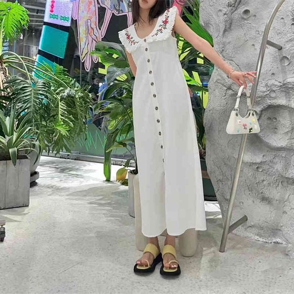 casual dresses french niche early autumn women's dress flower embroidery sleeveless denim long skirt, Black;gray
casual dresses french niche early autumn women's dress flower embroidery sleeveless denim long skirt, Black;gray