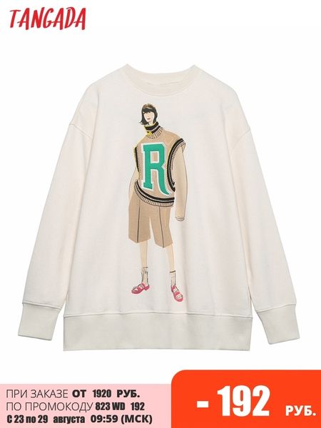 women's hoodies sweatshirts tangada women fashion charater print sweatshirts oversize long sleeve o neck loose pullovers female 6h108, Black
women's hoodies sweatshirts tangada women fashion charater print sweatshirts oversize long sleeve o neck loose pullovers female 6h108, Black