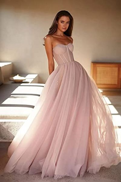 special occasion homecoming dress blush sweetheart tulle ball gowns long strapless celebrity evening prom a-line princess, Blue;pink
special occasion homecoming dress blush sweetheart tulle ball gowns long strapless celebrity evening prom a-line princess, Blue;pink