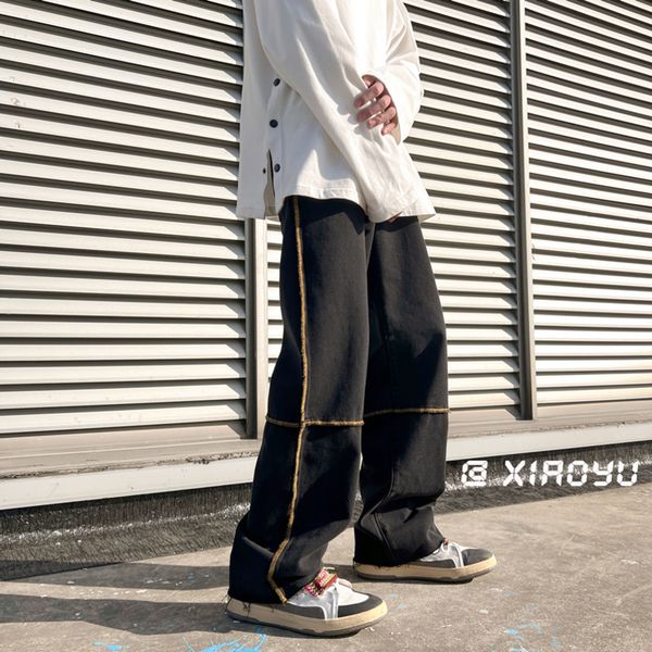 men's jeans mens jeans fashion allmatch trousers jeans korean style high street loose hip hop wideleg jean pants blackblue 220827, Blue
men's jeans mens jeans fashion allmatch trousers jeans korean style high street loose hip hop wideleg jean pants blackblue 220827, Blue