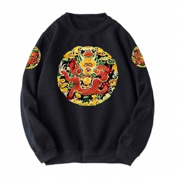 men's hoodies & sweatshirts 2021 autumn chinese style men embroidery sweateshirt dragon robe long sleeve casual yokosuka round neck mal, Black
men's hoodies & sweatshirts 2021 autumn chinese style men embroidery sweateshirt dragon robe long sleeve casual yokosuka round neck mal, Black