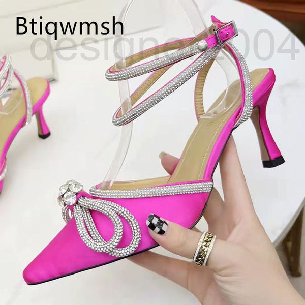 sandals designer luxury pink satin rhinestone sandals woman pointed toe crystal butterfrly stylinback high heel pumps lady party shoes nrox, Black
sandals designer luxury pink satin rhinestone sandals woman pointed toe crystal butterfrly stylinback high heel pumps lady party shoes nrox, Black
