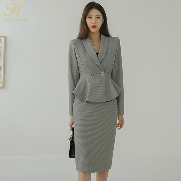 two piece dress h han queen elegant houndstooth 2 pieces set women suit jacket and high waist sheath pencil skirts korean office lady skirt, White
two piece dress h han queen elegant houndstooth 2 pieces set women suit jacket and high waist sheath pencil skirts korean office lady skirt, White