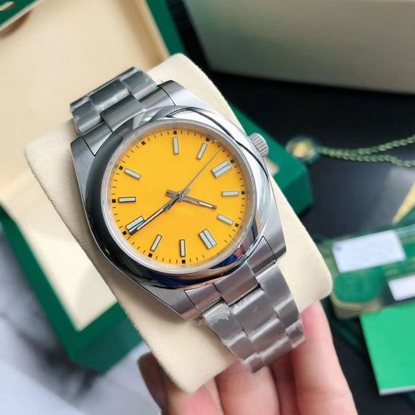 6 couples yellow dial mens womens sapphire watch 36mm 41mm automatic eta3230 movement 904l stainless steel oyster perpetual motion wristwatc, Slivery;brown
6 couples yellow dial mens womens sapphire watch 36mm 41mm automatic eta3230 movement 904l stainless steel oyster perpetual motion wristwatc, Slivery;brown