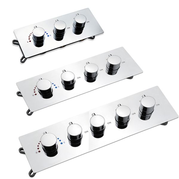 bathroom accessories thermostatic shower valve switch brass 2/3/4 functions concealed mixer faucets round knobs shower controller
bathroom accessories thermostatic shower valve switch brass 2/3/4 functions concealed mixer faucets round knobs shower controller