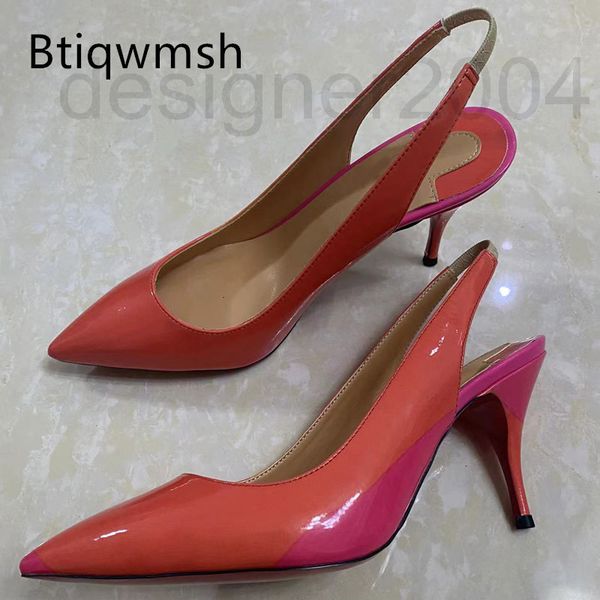 sandals designer gladiator orange pointed toe mixed color blue high heel shoes lady sling party n09g, Black
sandals designer gladiator orange pointed toe mixed color blue high heel shoes lady sling party n09g, Black