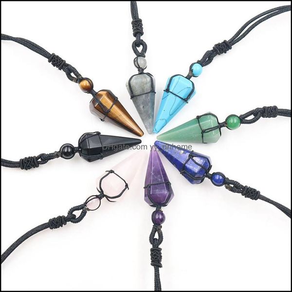 pendant necklaces natural stone hexagonal pointed reiki chakra pendants healing quartz crystal dowsing pendums cord adjustable drop d dh5ai, Silver
pendant necklaces natural stone hexagonal pointed reiki chakra pendants healing quartz crystal dowsing pendums cord adjustable drop d dh5ai, Silver
